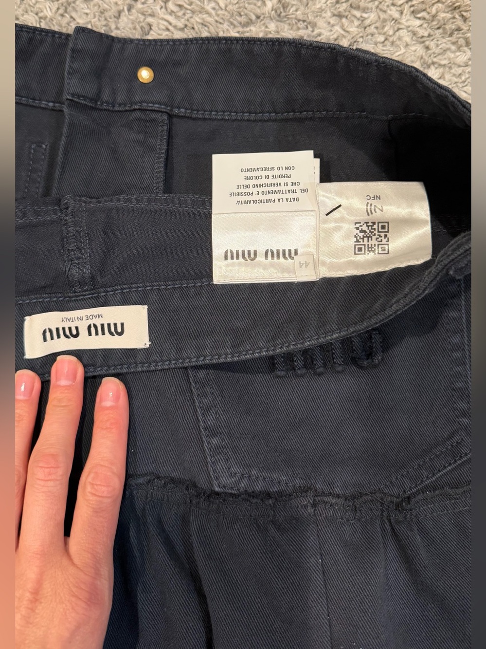 Miu Miu black skirt 🖤 size 44 - Picture 6 of 6